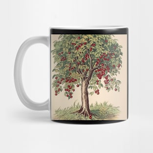 Black cherry tree drawing Mug